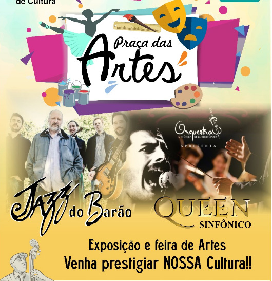 “Praça das Artes” contará com as apresentações da Orquestra Sinfônica e Jazz do Barão