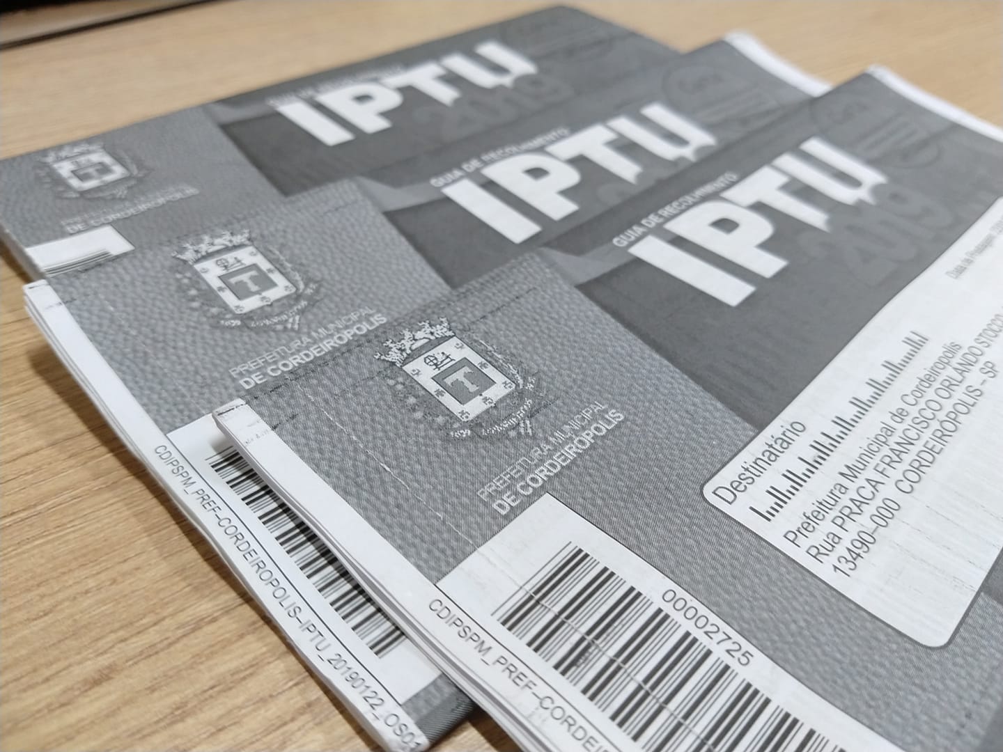 IPTU pode ser impresso via internet
