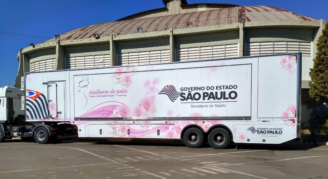 Carreta da Mamografia já está em Cordeirópolis