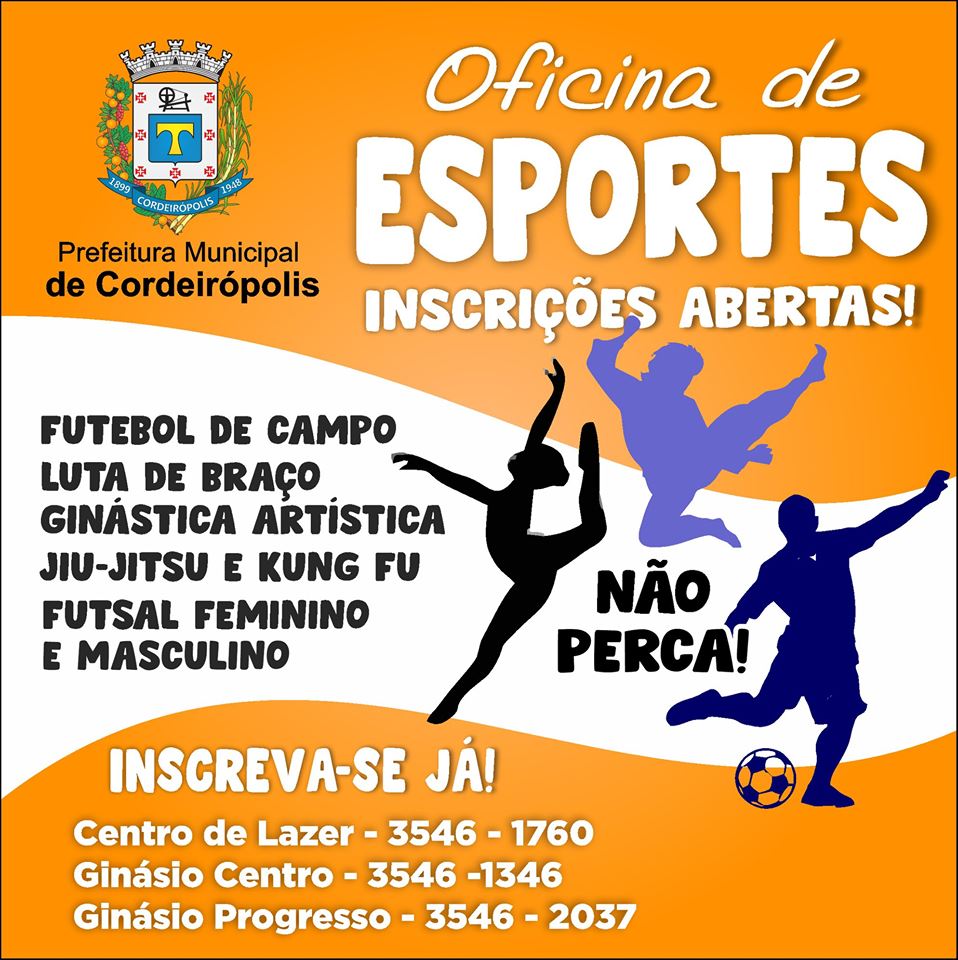 Aulas gratuitas de esportes são oferecidas em Cordeirópolis