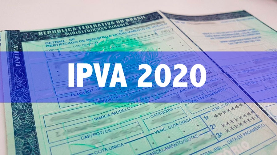 Valor do IPVA 2020 já está disponível para consulta