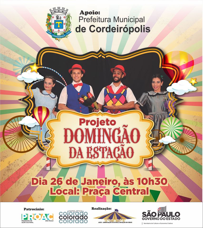 Domingo tem circo e grito de carnaval em Cordeirópolis