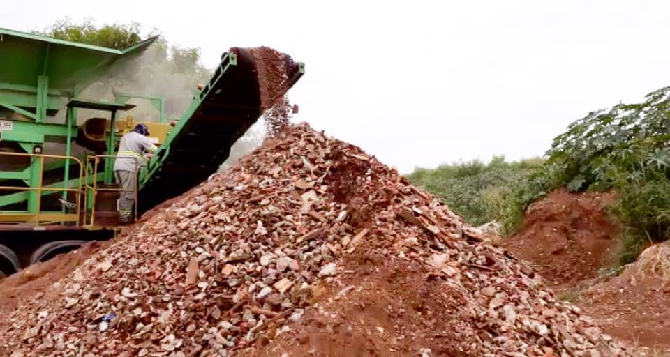 Cordeirópolis transforma 265 toneladas de entulho em material reutilizado
