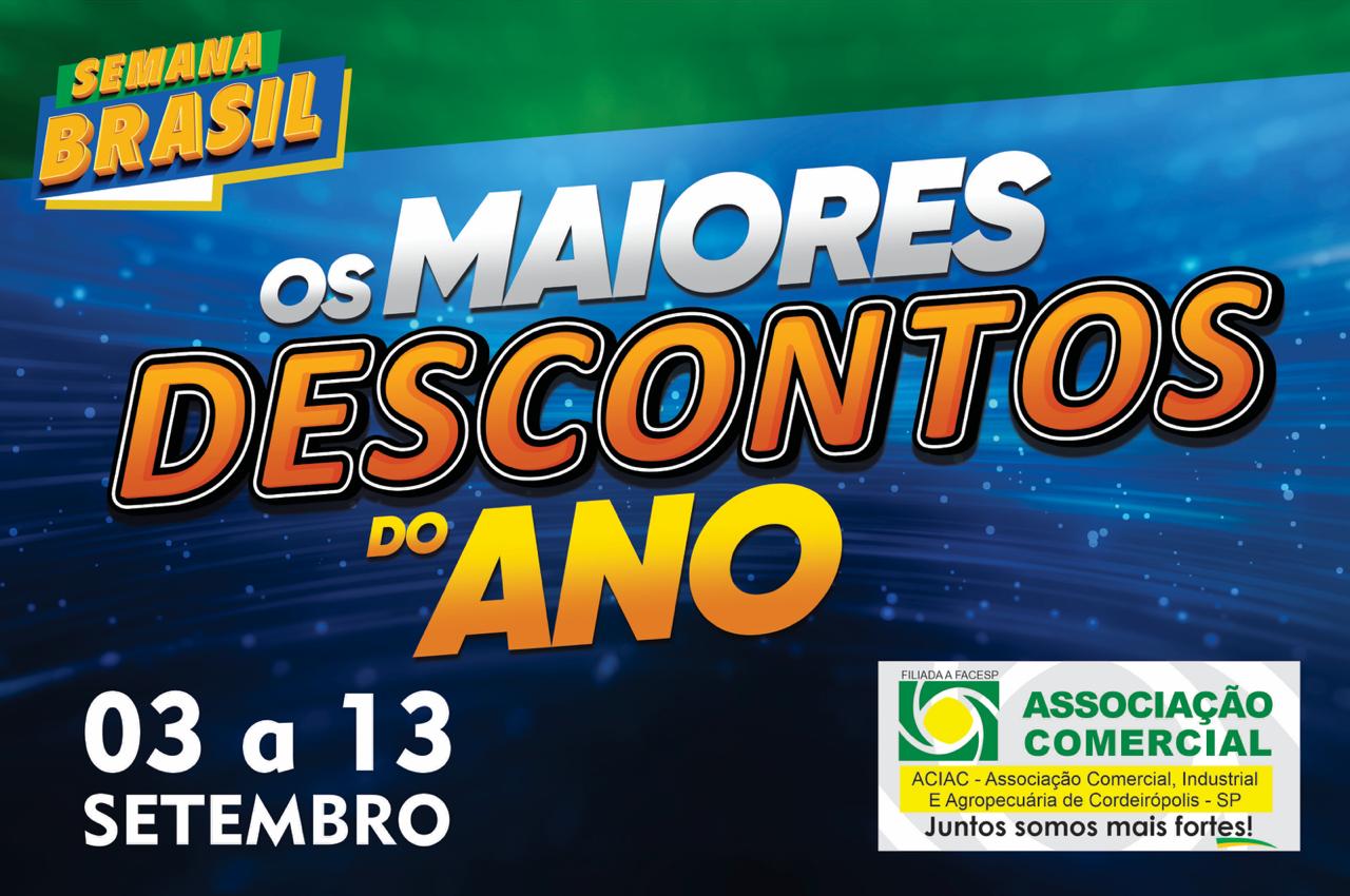 Aciac promove "Semana Brasil"  junto aos lojistas com promoções e descontos