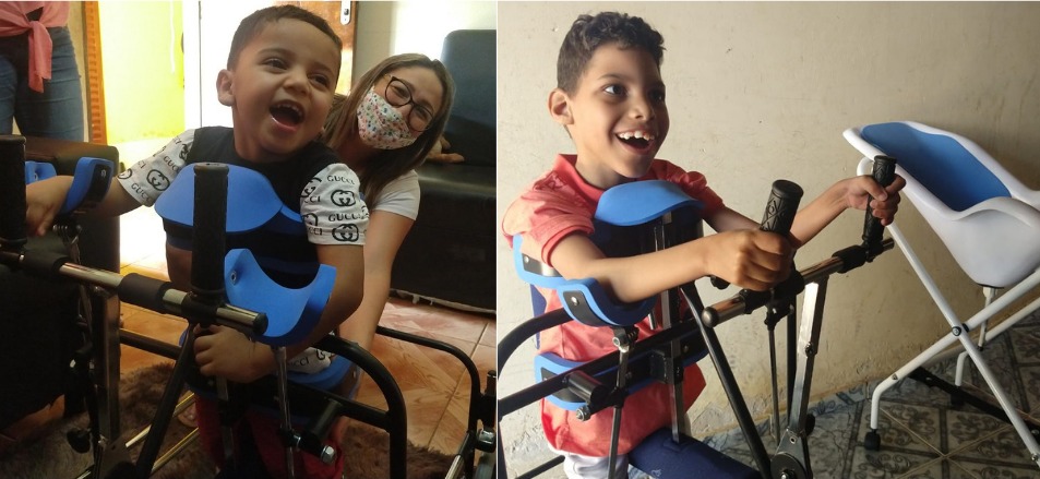 Fundo Social de Solidariedade faz mais duas entregas de andadores adaptados e banheira para crianças de Cordeirópolis