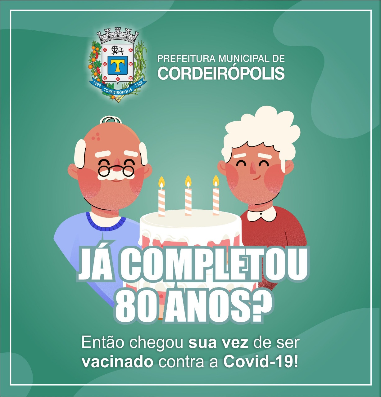 454 idosos são vacinados contra Covid-19 em Cordeirópolis