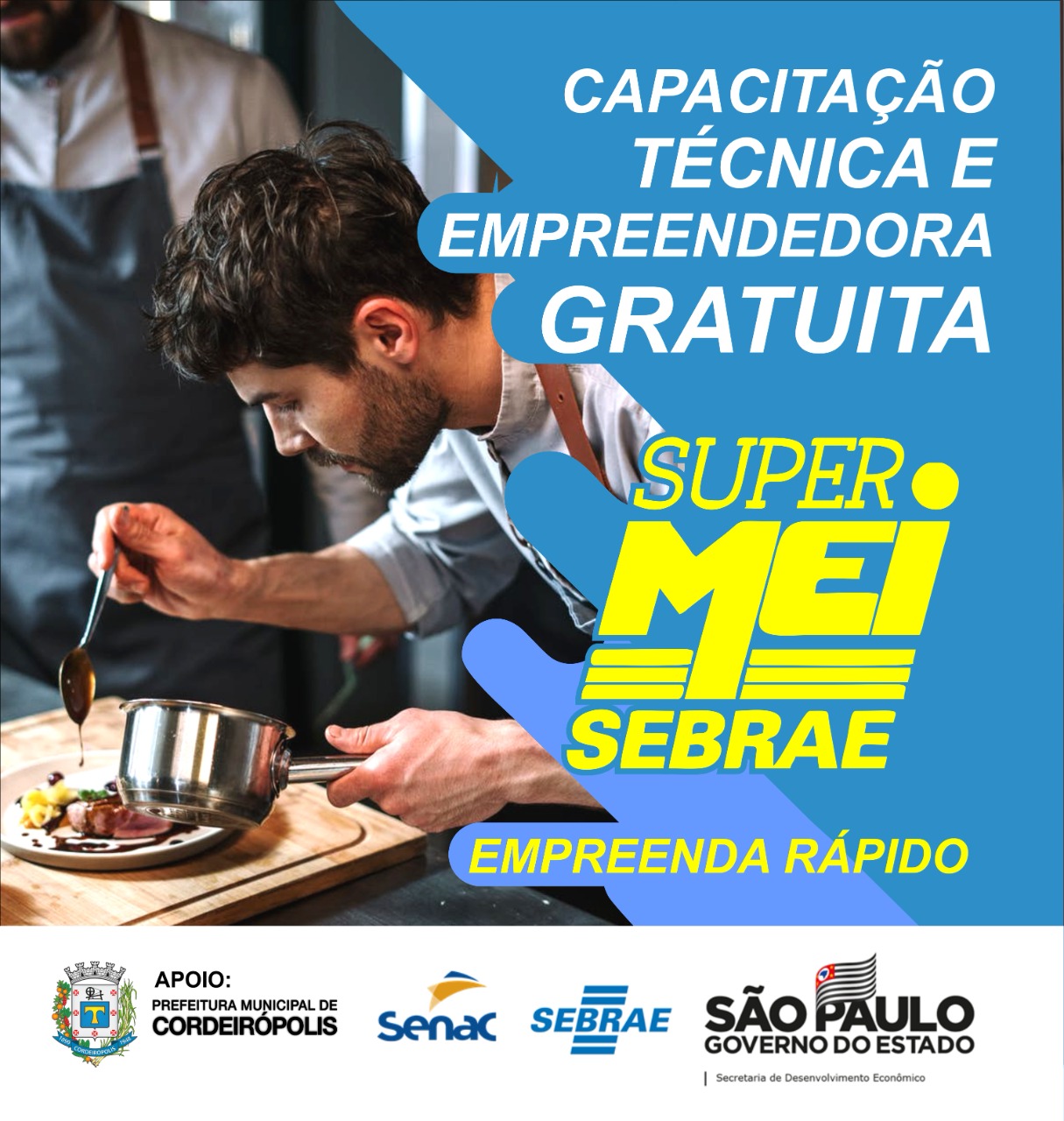 Sebrae oferece cursos gratuitos para setor alimentício