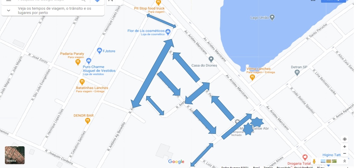 Ruas do bairro Santa Luzia recebem alterações de trânsito