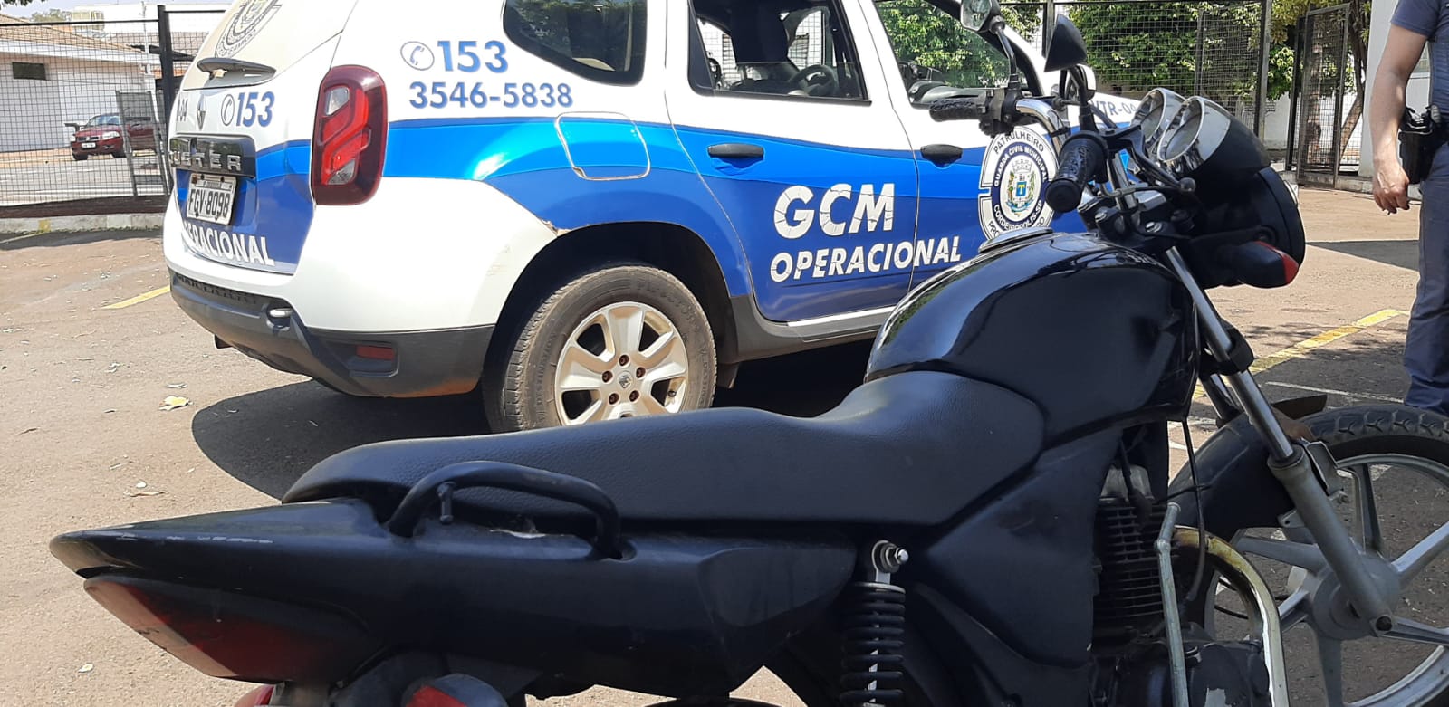 GCM recupera moto furtada por menores