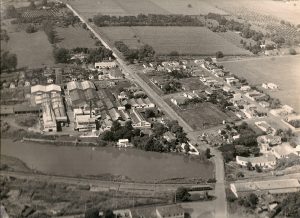 Vista aérea de Cordeirópolis em 1970