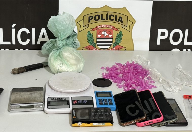 Megaoperação policial combate tráfico de drogas e prende cinco homens