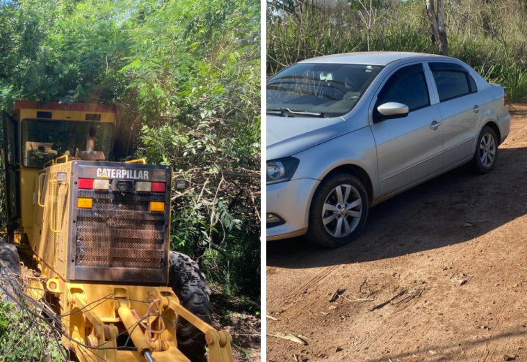 Pelotão Ambiental localiza veículo e máquinas roubadas em fazenda de Cordeirópolis