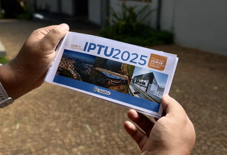 Prefeitura prorroga prazo de pagamento do IPTU 2025 para 30 de janeiro